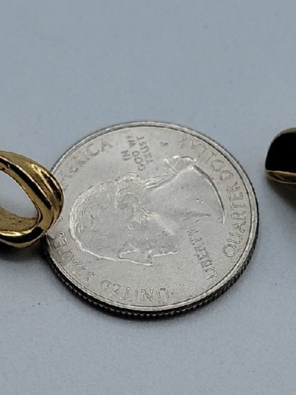 Vintage Trifari Post Earrings Swirl Earrings Gold Tone Black Enamel Pierced Ears - Picture 15 of 16